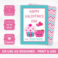 editable printable kids valentine